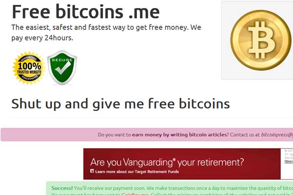 free bitcoins instant payout